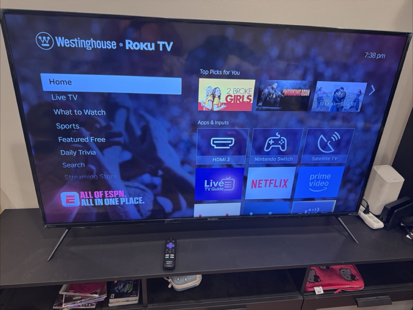Westinghouse Roku TV Remote