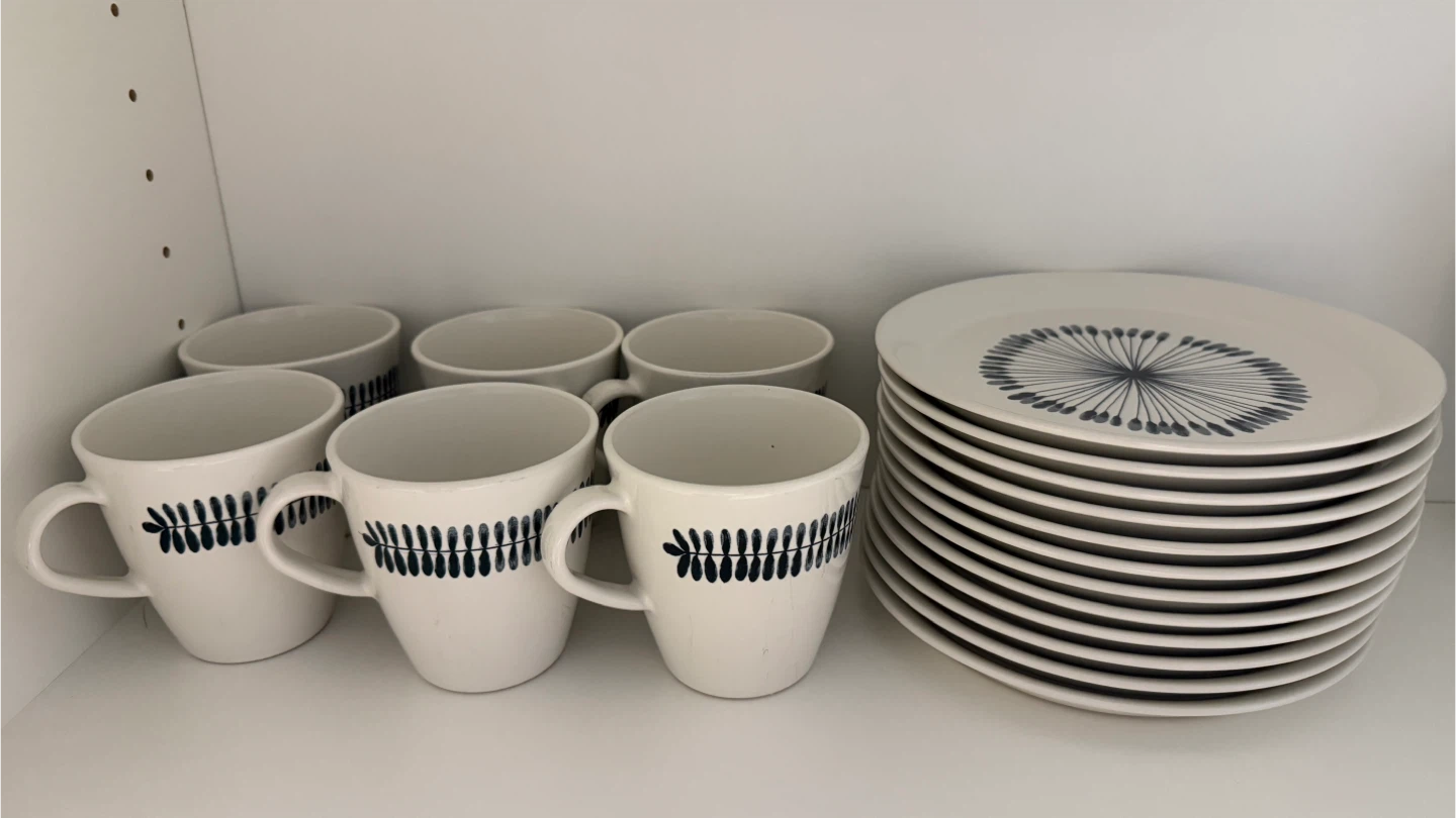 IKEA FRIKOSTIG Side Plates & Mugs Set