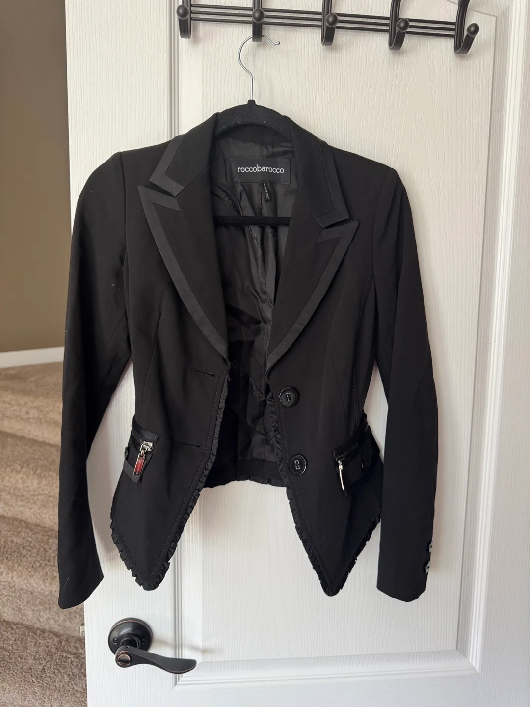 Roccobarocco Black Blazer size S thumbnail