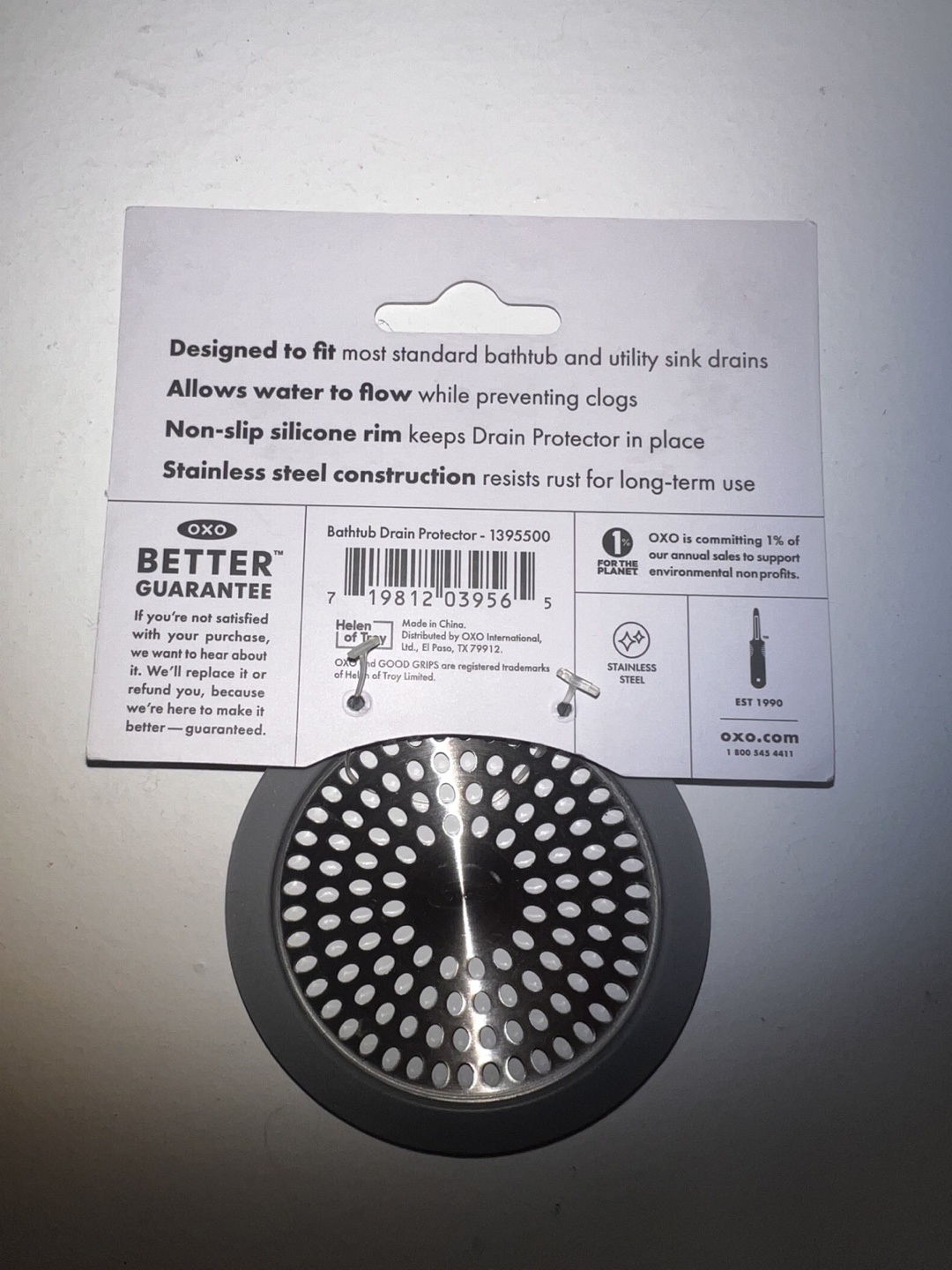 OXO Good Grips Bathtub Drain Protector (Brand New With Tags) - photo 2