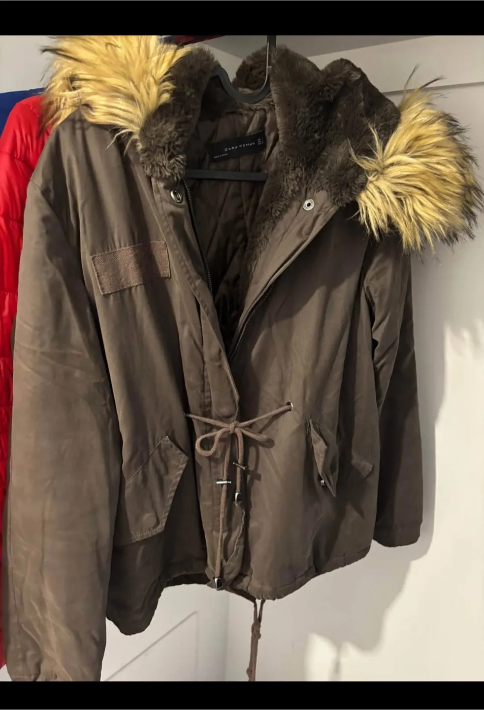 Zara Woman Brown Winter Parka thumbnail