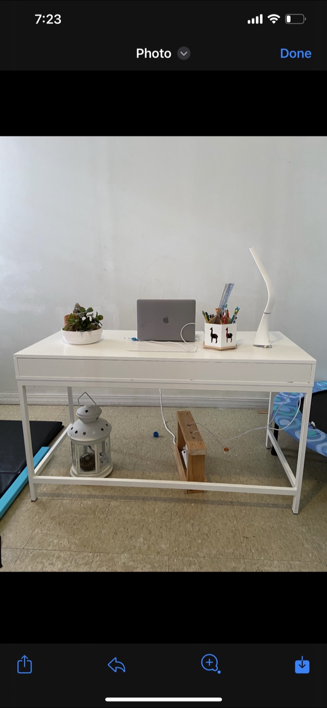 White Desk from ikea