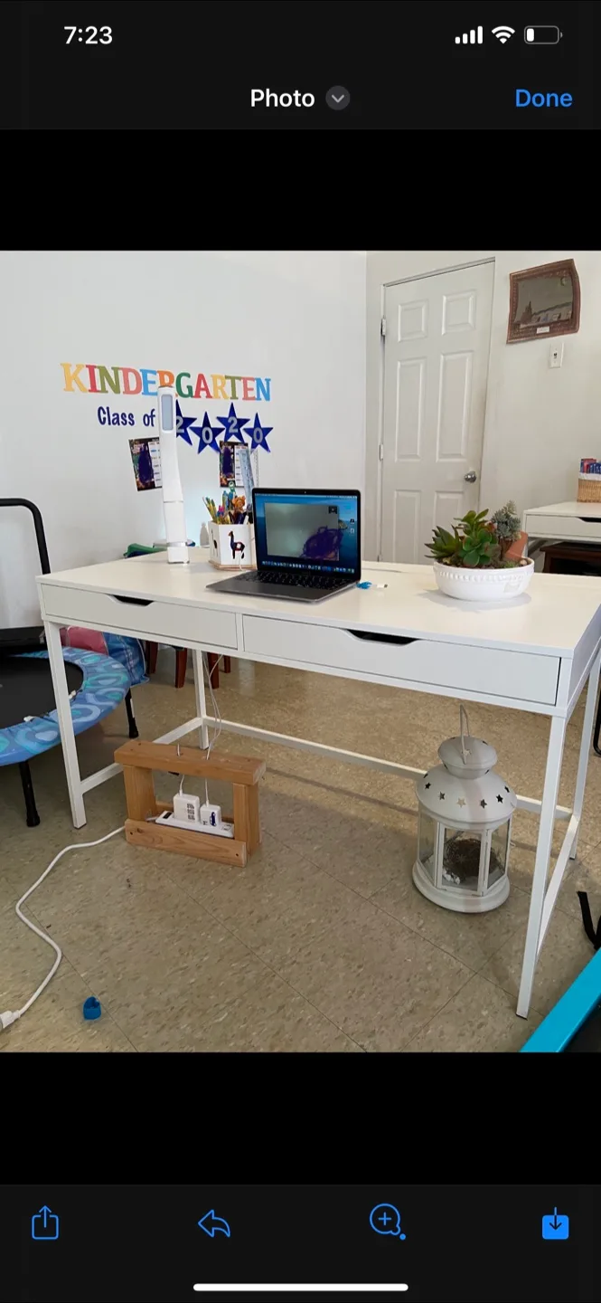 White Desk from ikea image indicator(2)