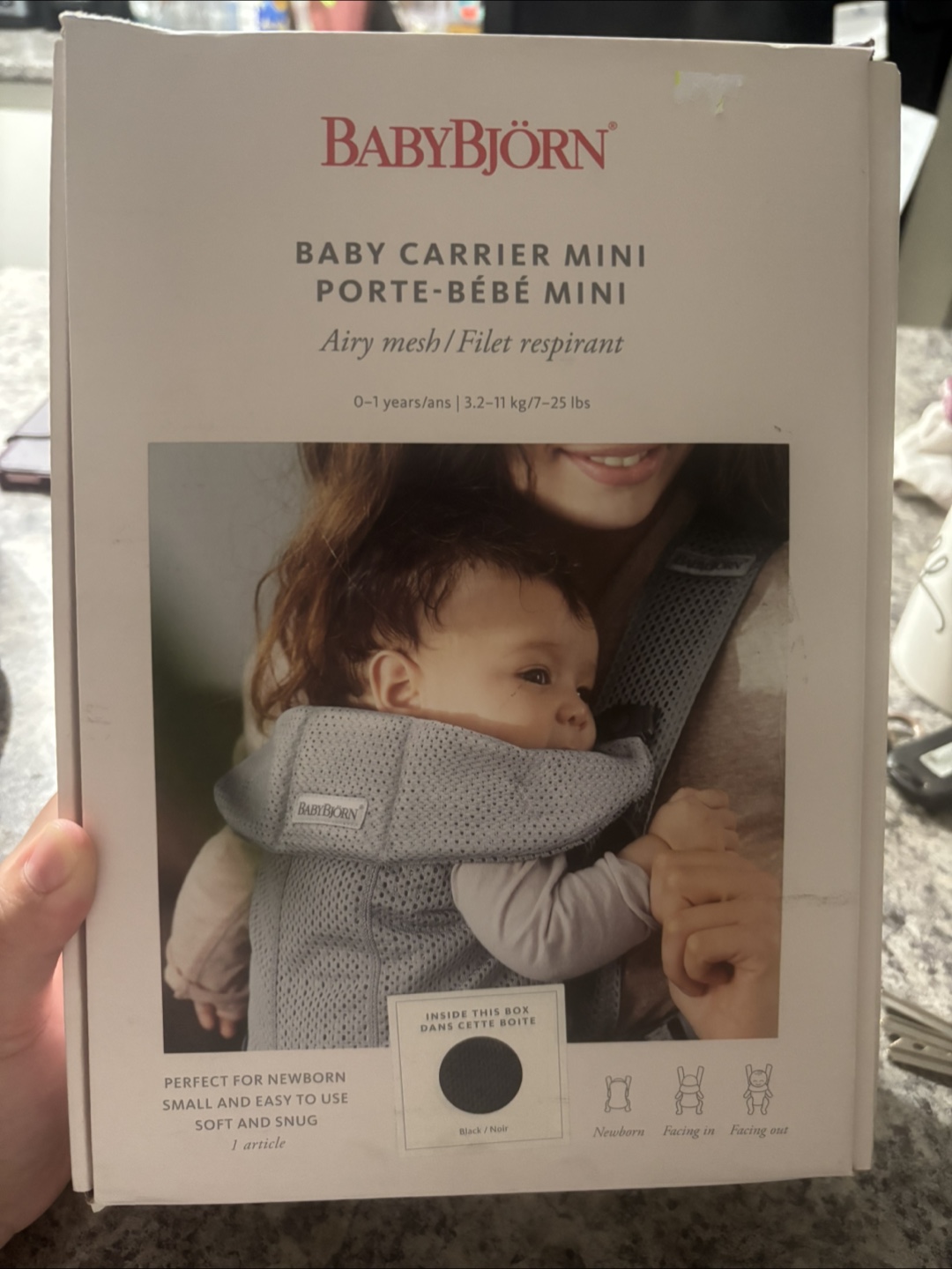 BabyBjorn Baby Carrier Mini - Black - photo 3