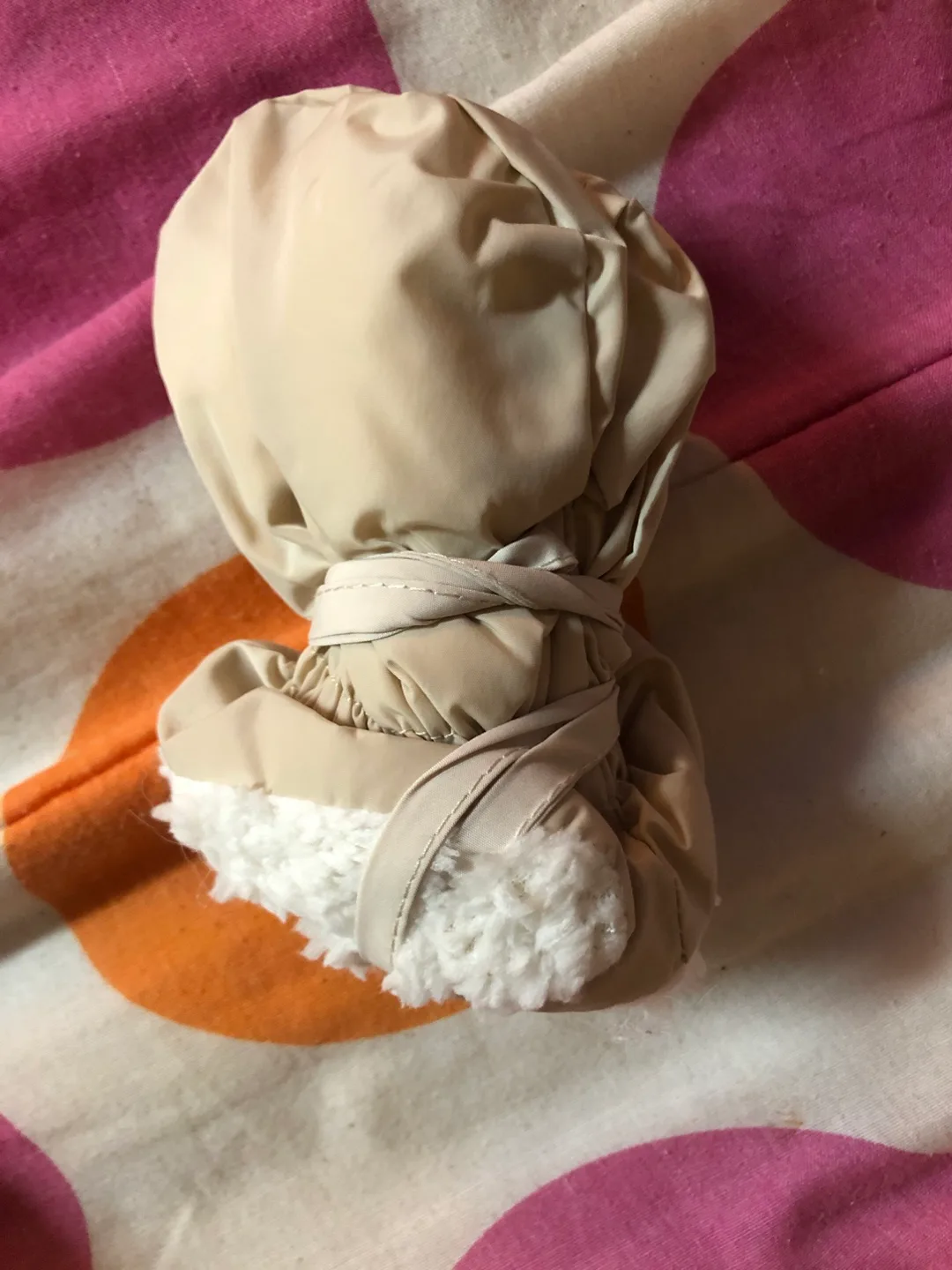 6-12 months Baby Padded Snowsuit - Beige image indicator(6)