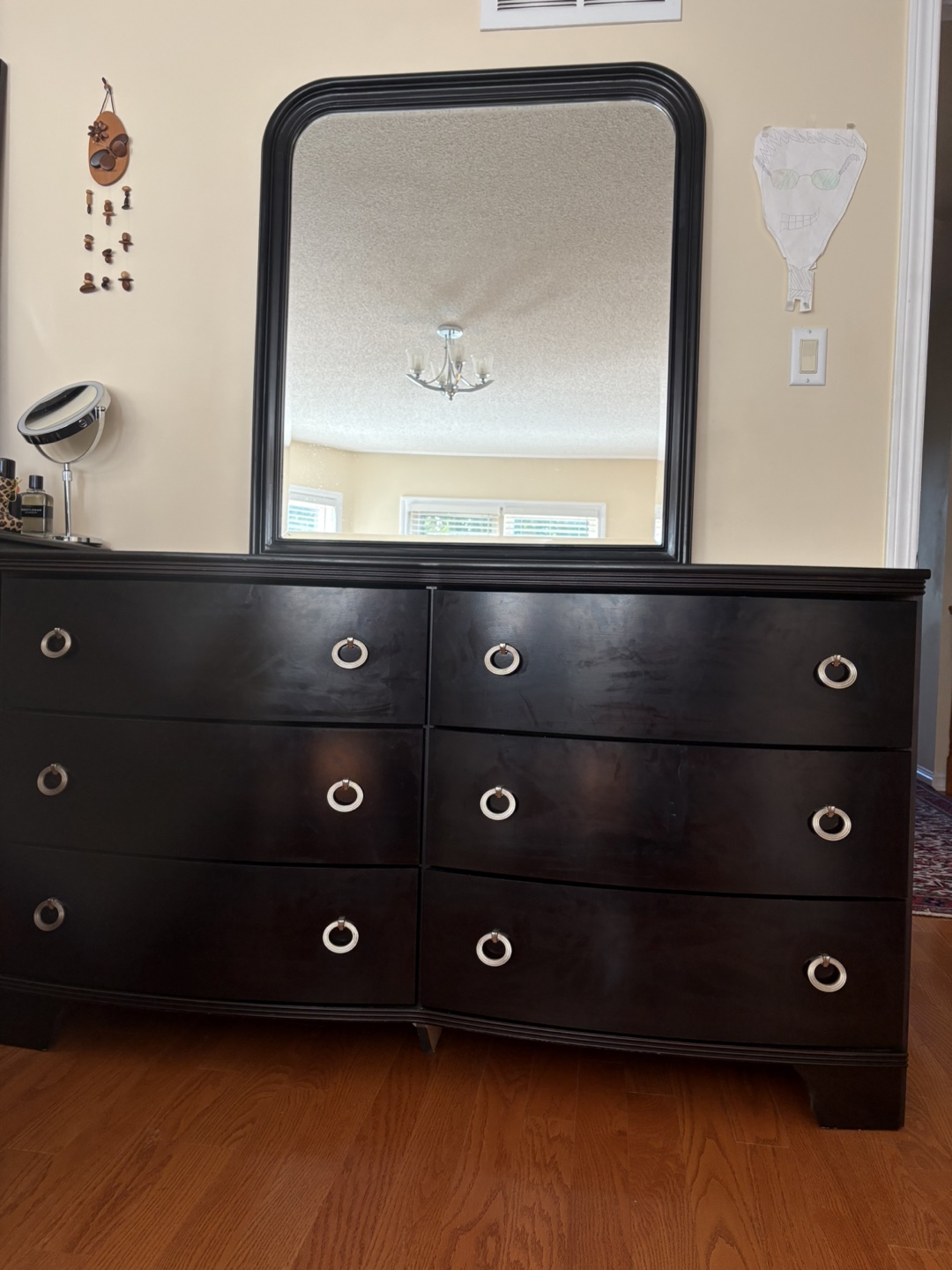 Black Dresser with Mirror - photo 3