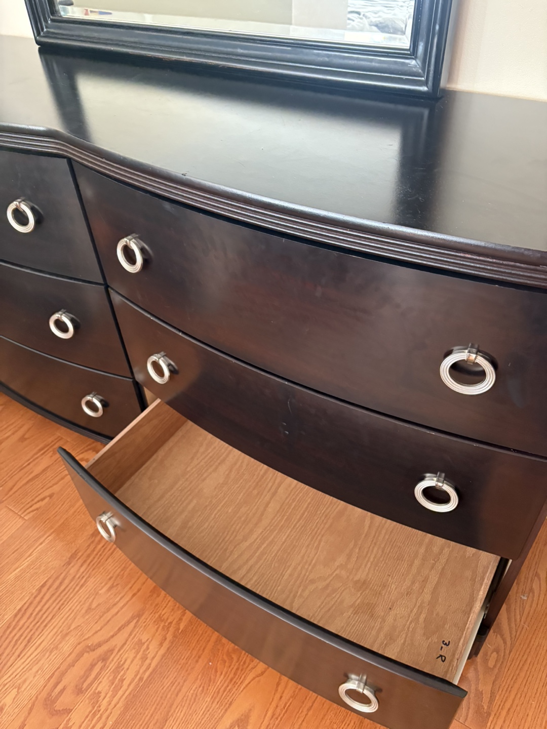 Black Dresser with Mirror - photo 4