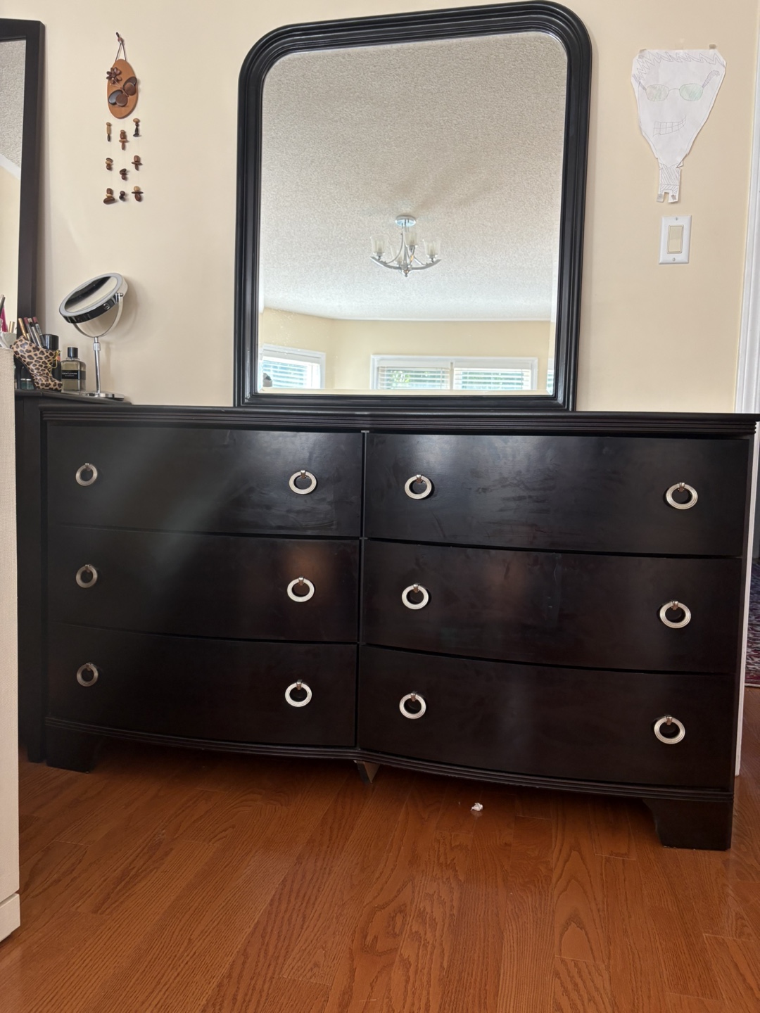 Black Dresser with Mirror - photo 2