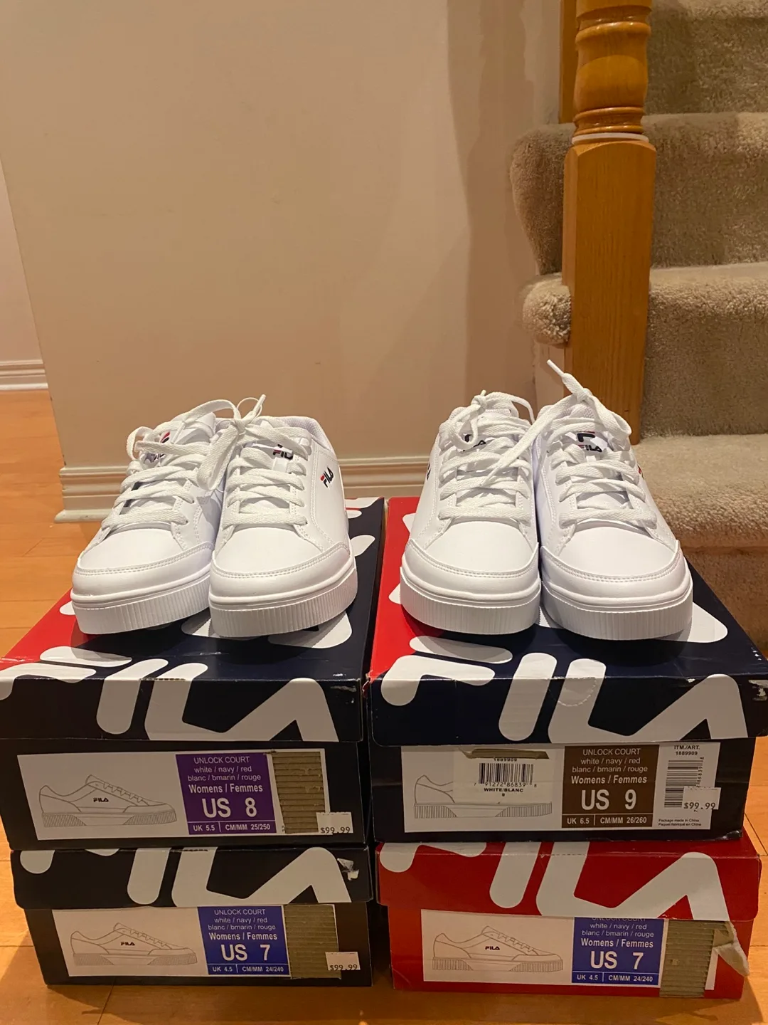 New Fila Unlock Court White Sneakers - US 7 image indicator(3)