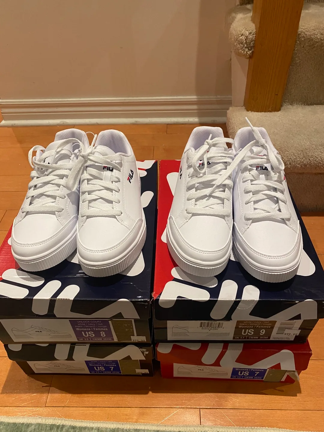 New Fila Unlock Court White Sneakers - US 7 image indicator(2)