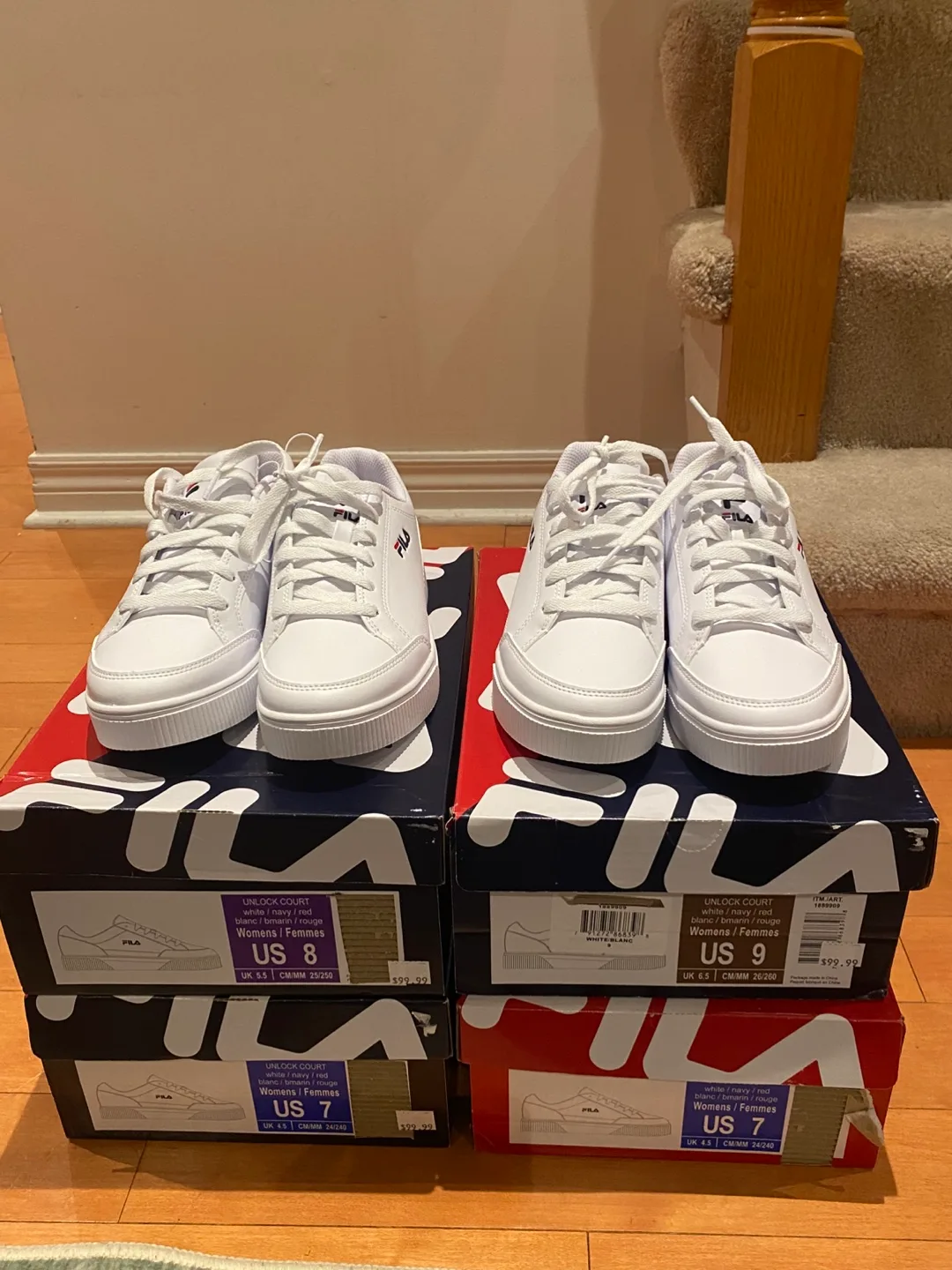 New Fila Unlock Court White Sneakers - US 7 image indicator(6)
