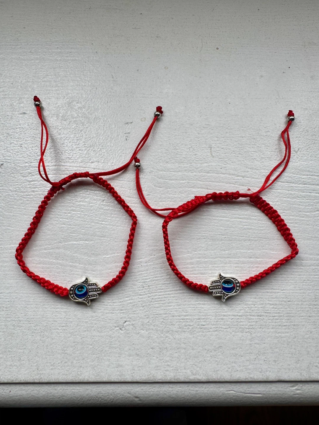 Red Hamsa Bracelet Set
