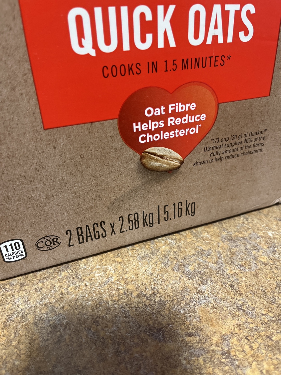 Quaker Quick Oats - 2 Bags x 2.58 kg - photo 2