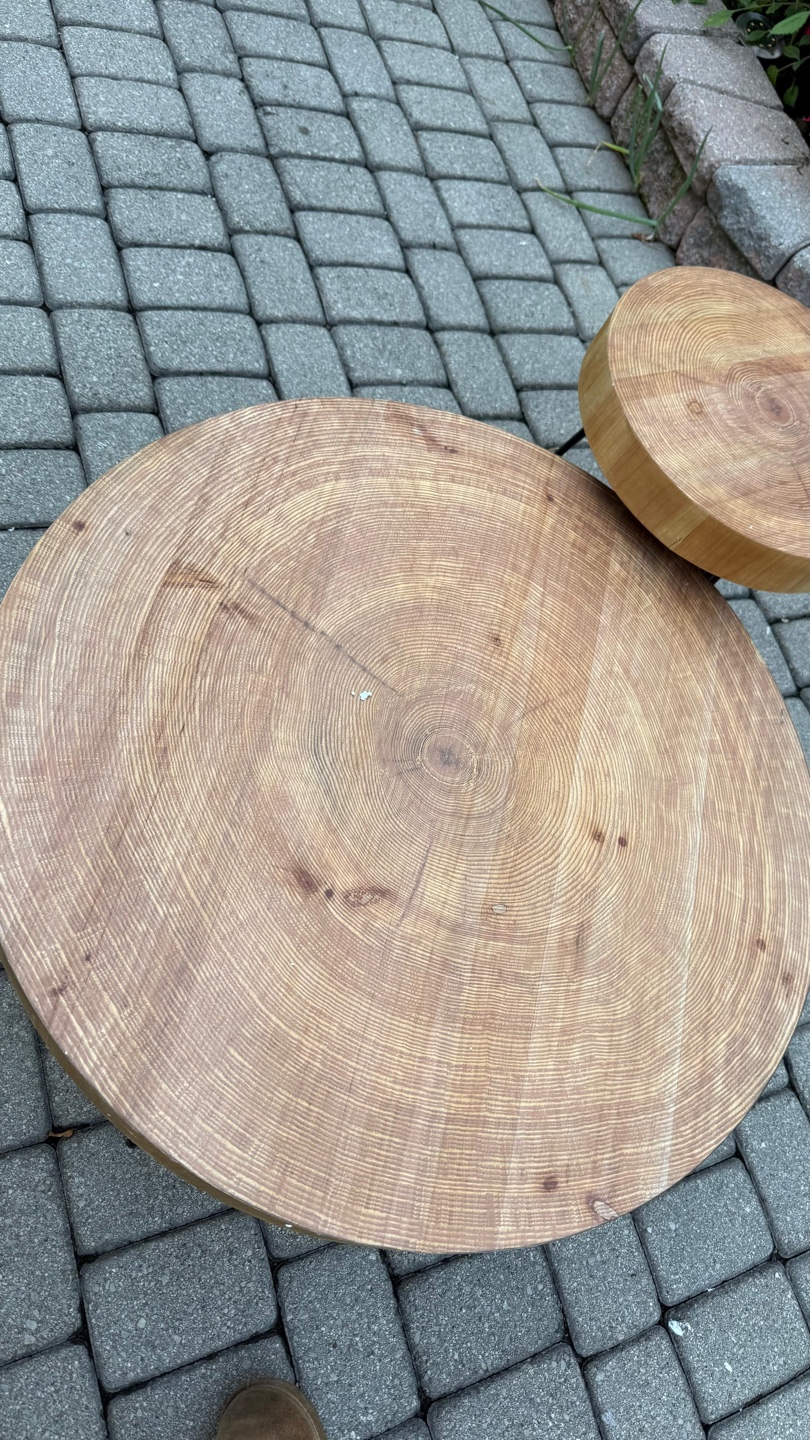 Wood Slice Coffee Table Set - photo 5