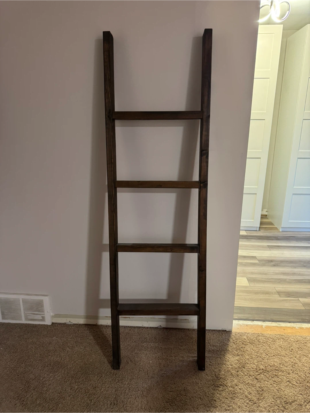 Dark Brown Decorative Ladder