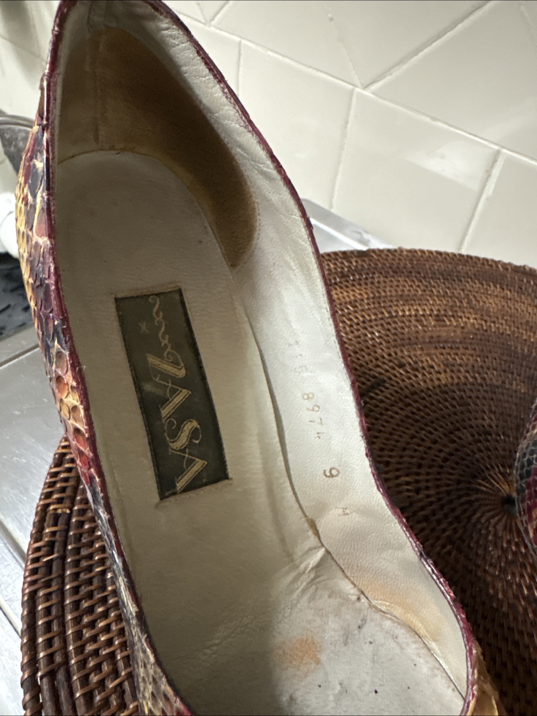Piero Zasa Snakeskin Heels - Size 9 - photo 2