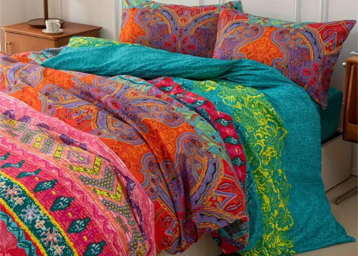 Bohemian Style Bedding Set, Various designs, Queen size - photo 3