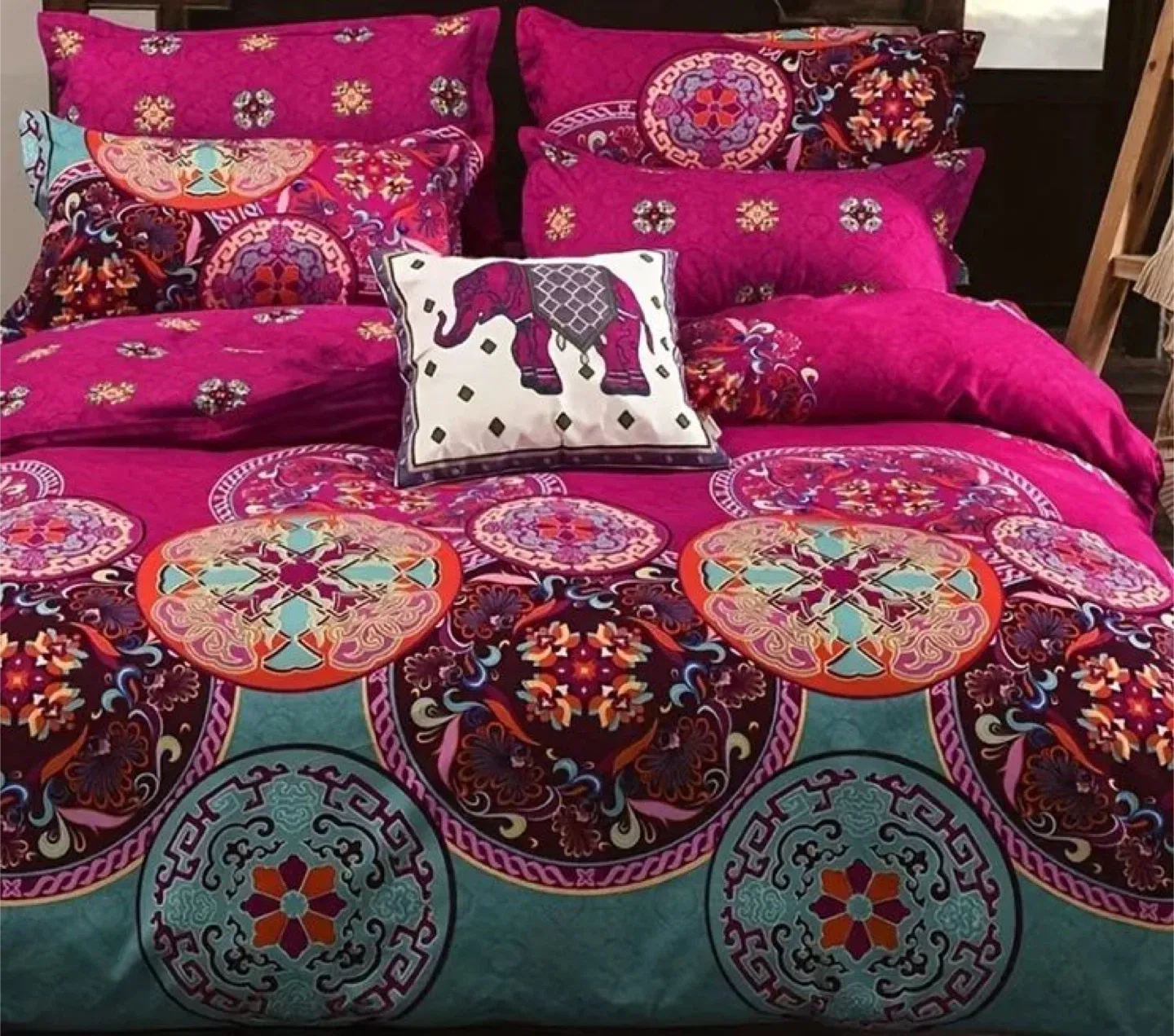 Bohemian Style Bedding Set, Various designs, Queen size image indicator(10)
