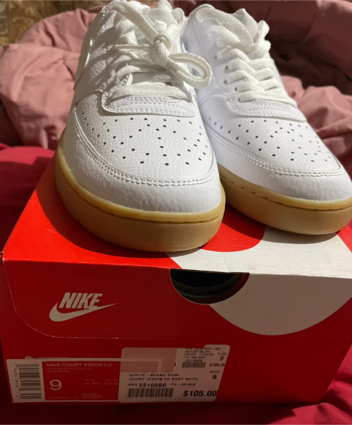 Nike Court Vision Lo White Gum - Size 9 - photo 4