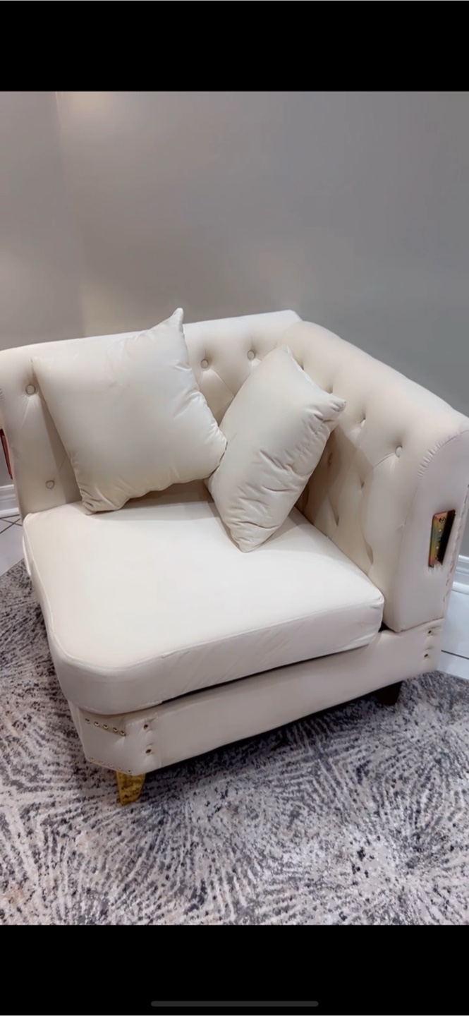 Corner sofa with cushions.    ( pickup only ) ( firm ) - photo 3