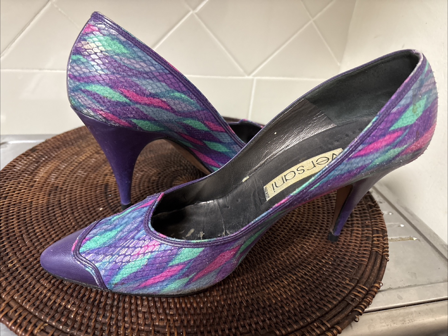 Versani Purple Heels - Size 9