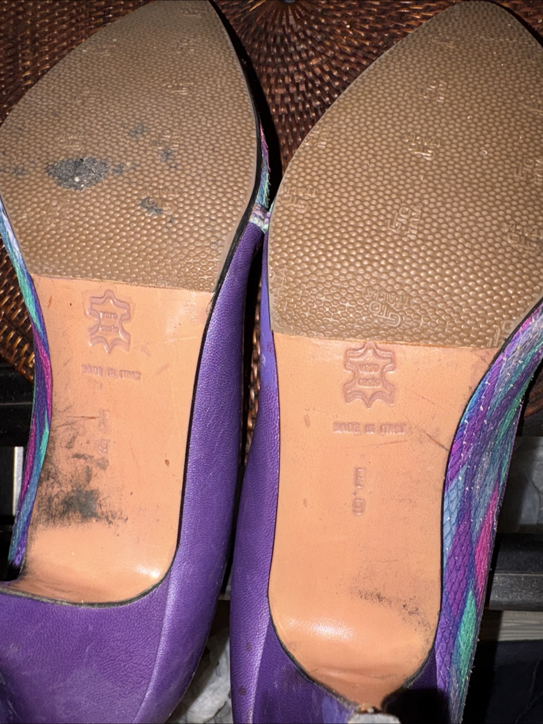 Versani Purple Heels - Size 9 - photo 2