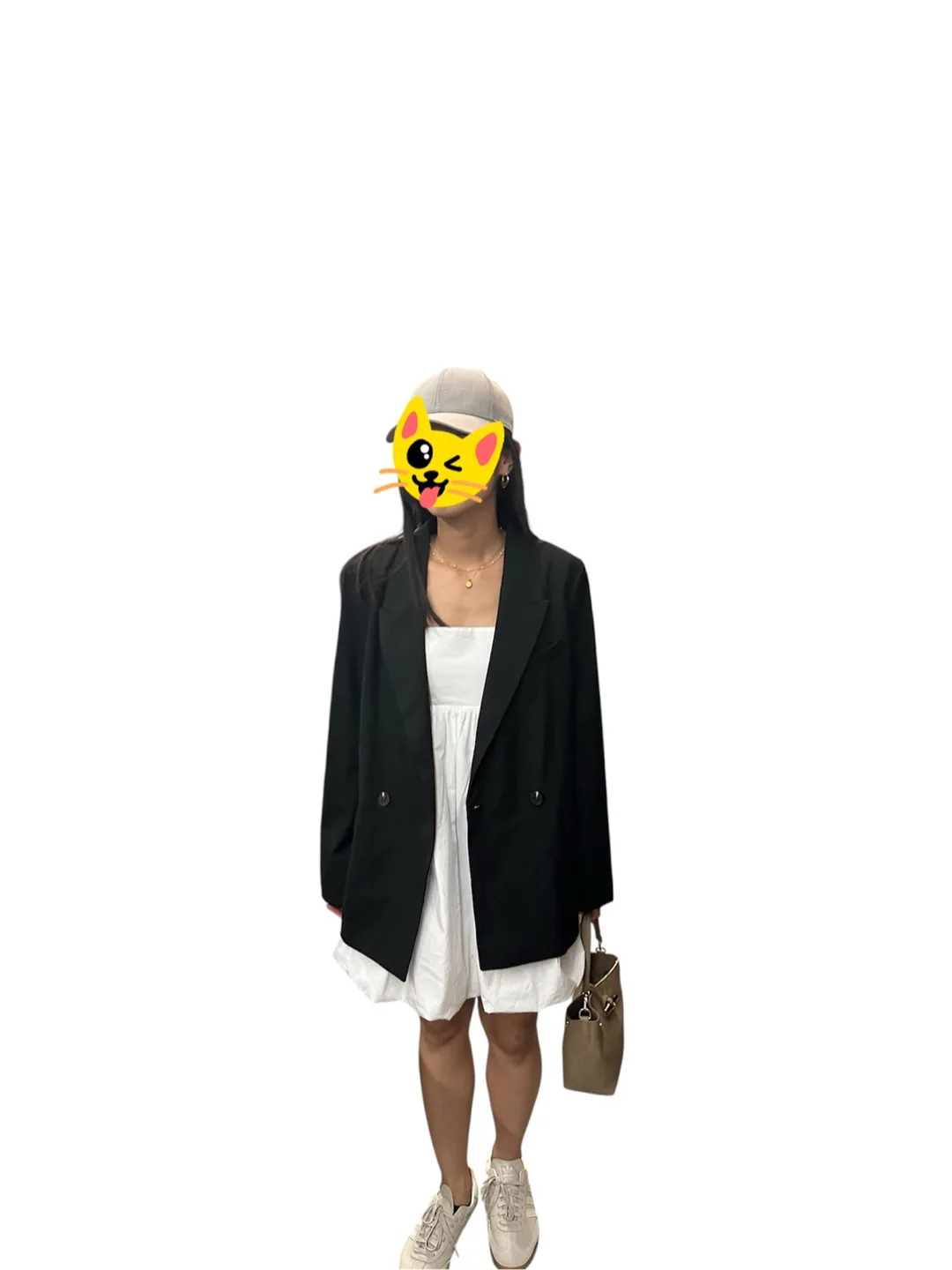 H&M Black Oversized Blazer Size M NWOT thumbnail