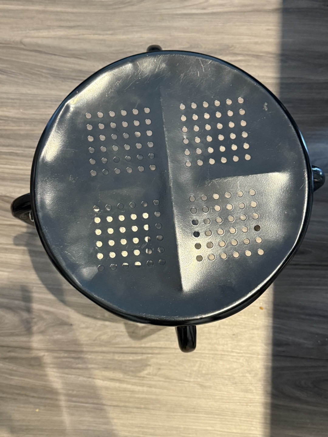 Black Metal Stool