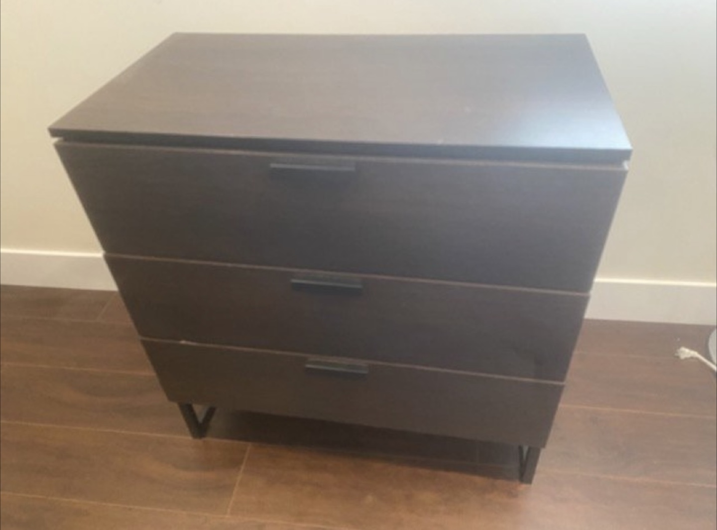 Brown 3-Drawer Dresser