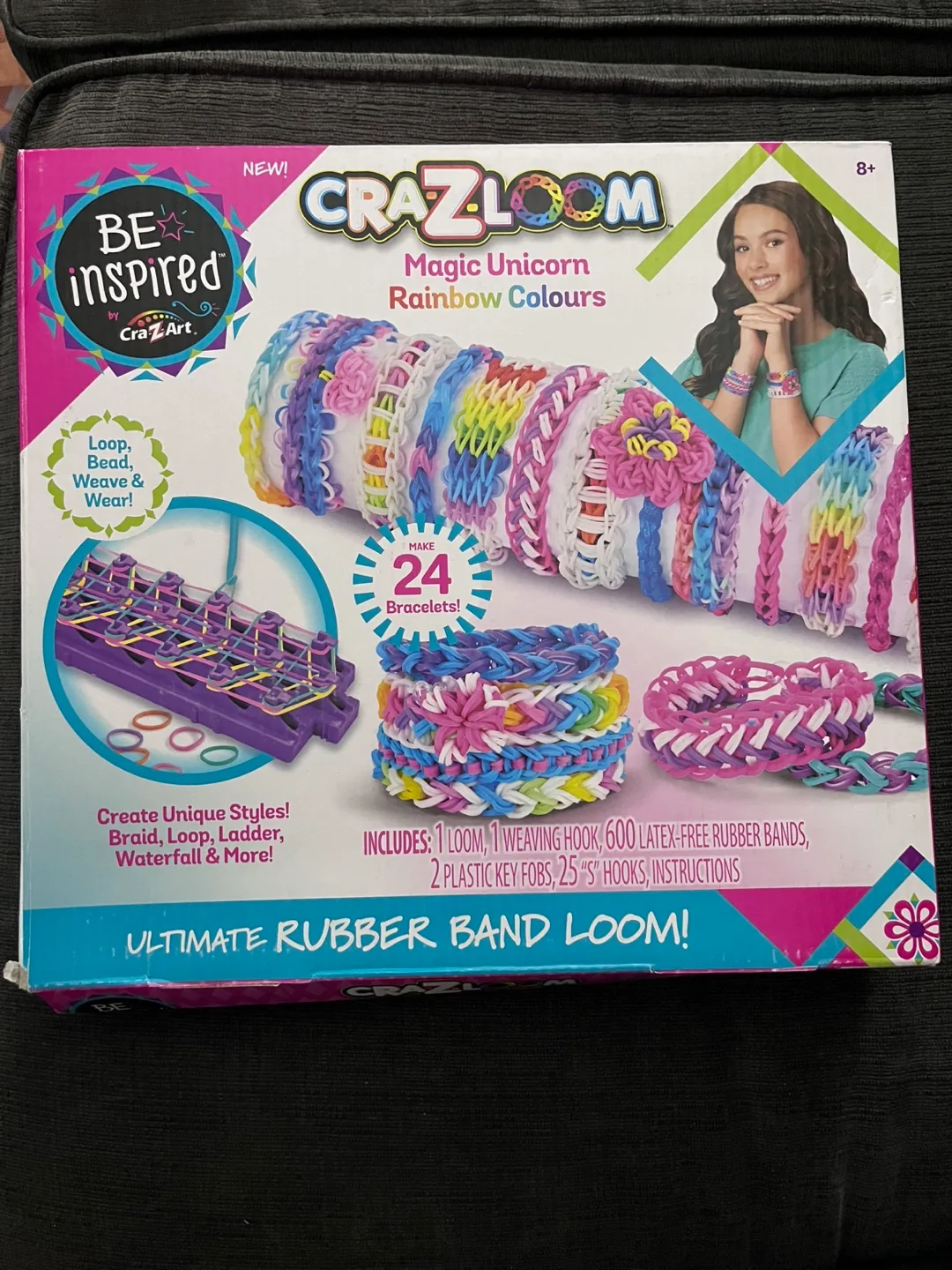 Crazloom Magic Unicorn Rubber Band Loom Kit thumbnail
