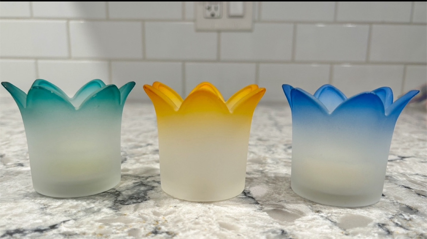 PartyLite Votive Candle Holders - Set of Three