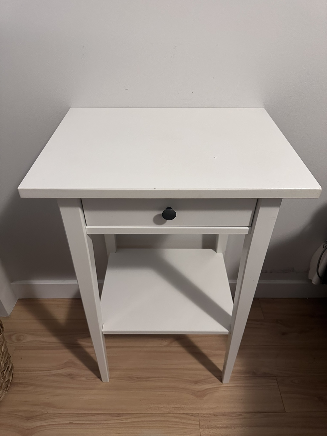 IKEA Hemnes White Bedside Tables (2)