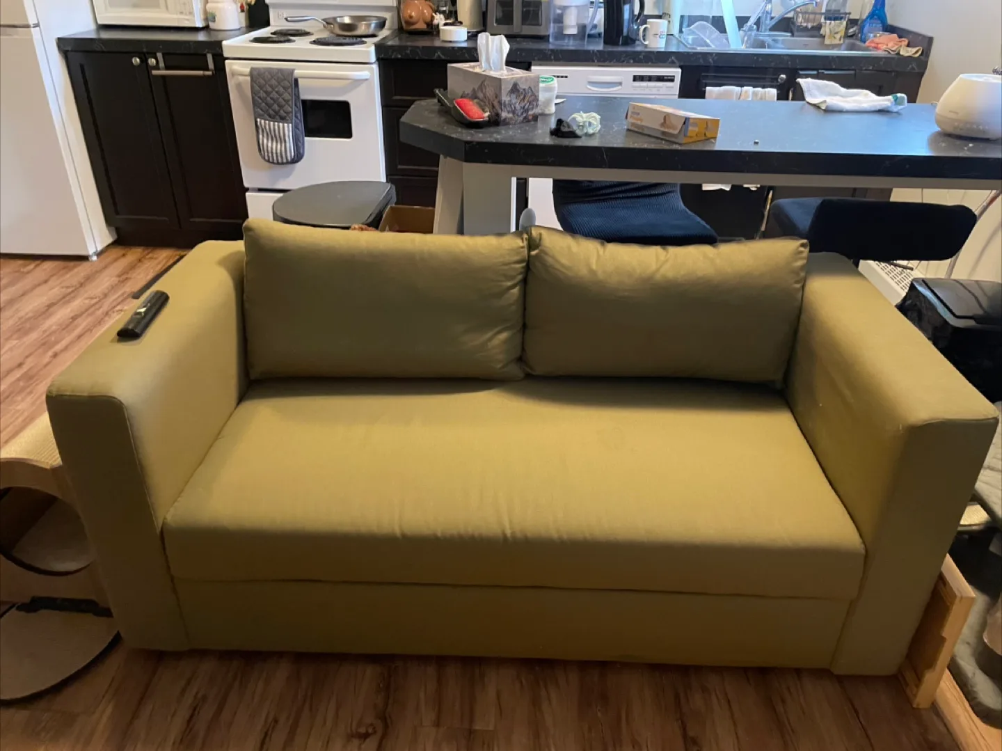 IKEA SKÖNABÄCK Yellow-Green Sofa Bed image indicator(2)