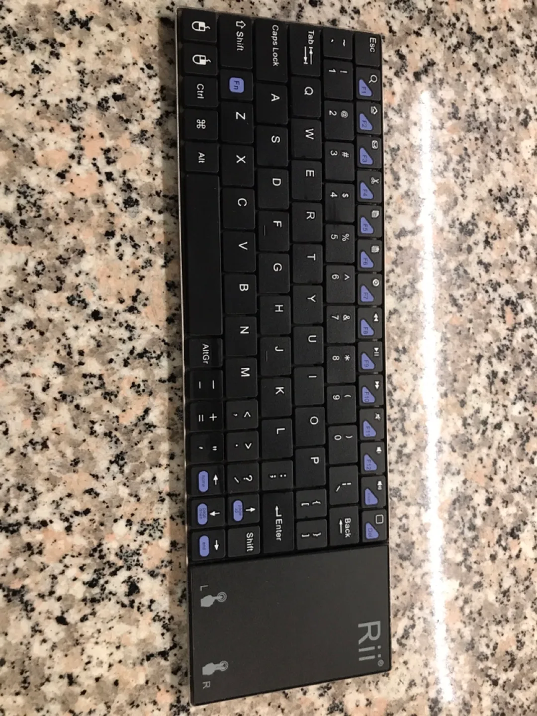 Rii Mini Wireless Keyboard - Black thumbnail