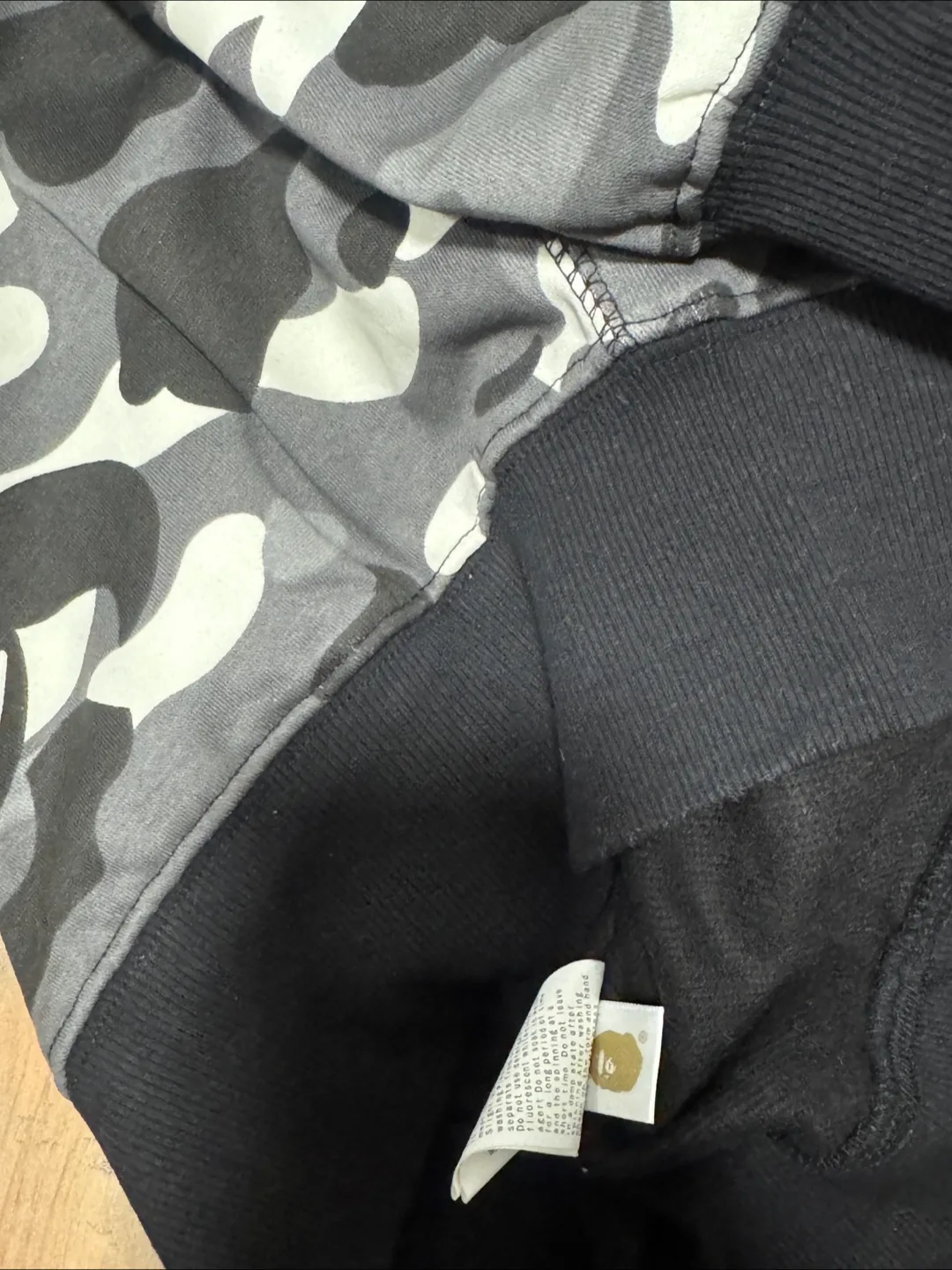 BAPE Shark Full Zip Hoodie - Camo/Black image indicator(4)
