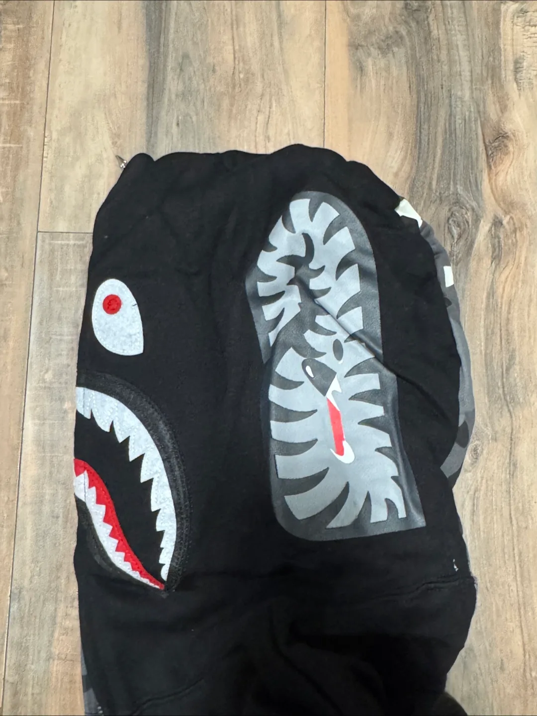 BAPE Shark Full Zip Hoodie - Camo/Black image indicator(7)