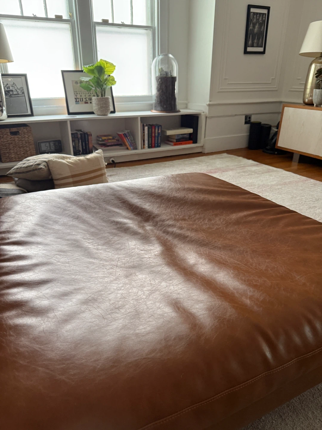 West elm vegan Leather sectional - photo 3