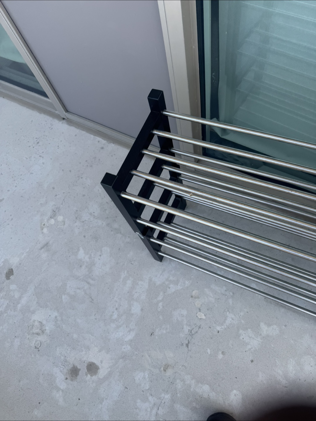 Ikea Black & Silver Shoe Rack for up to 20 shoes - photo 2