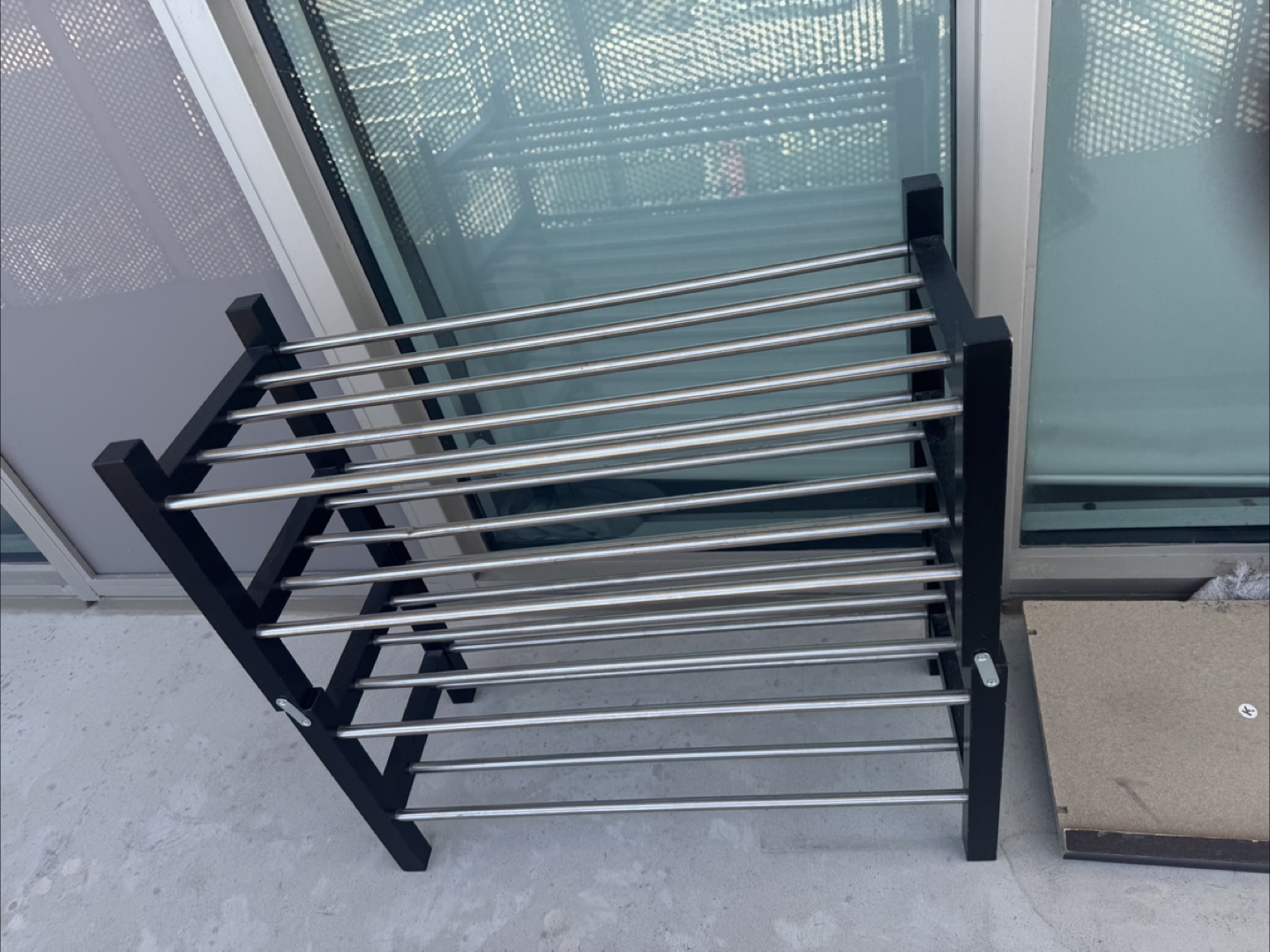 Ikea Black & Silver Shoe Rack for up to 20 shoes - photo 3