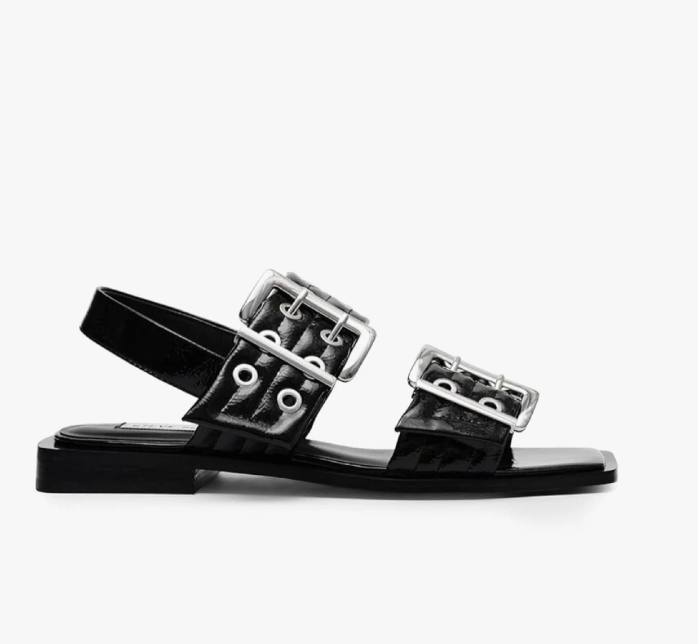 Steve Madden Black Patent Leather Sandals - photo 3
