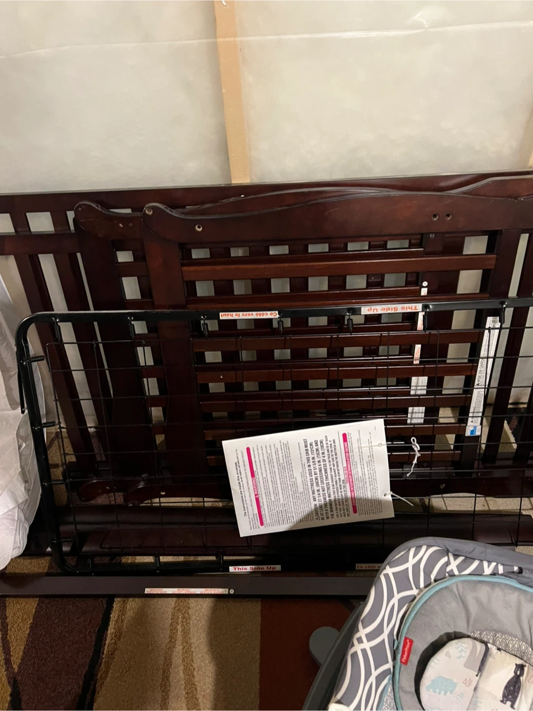 Convertible Crib - Dark Wood - photo 2