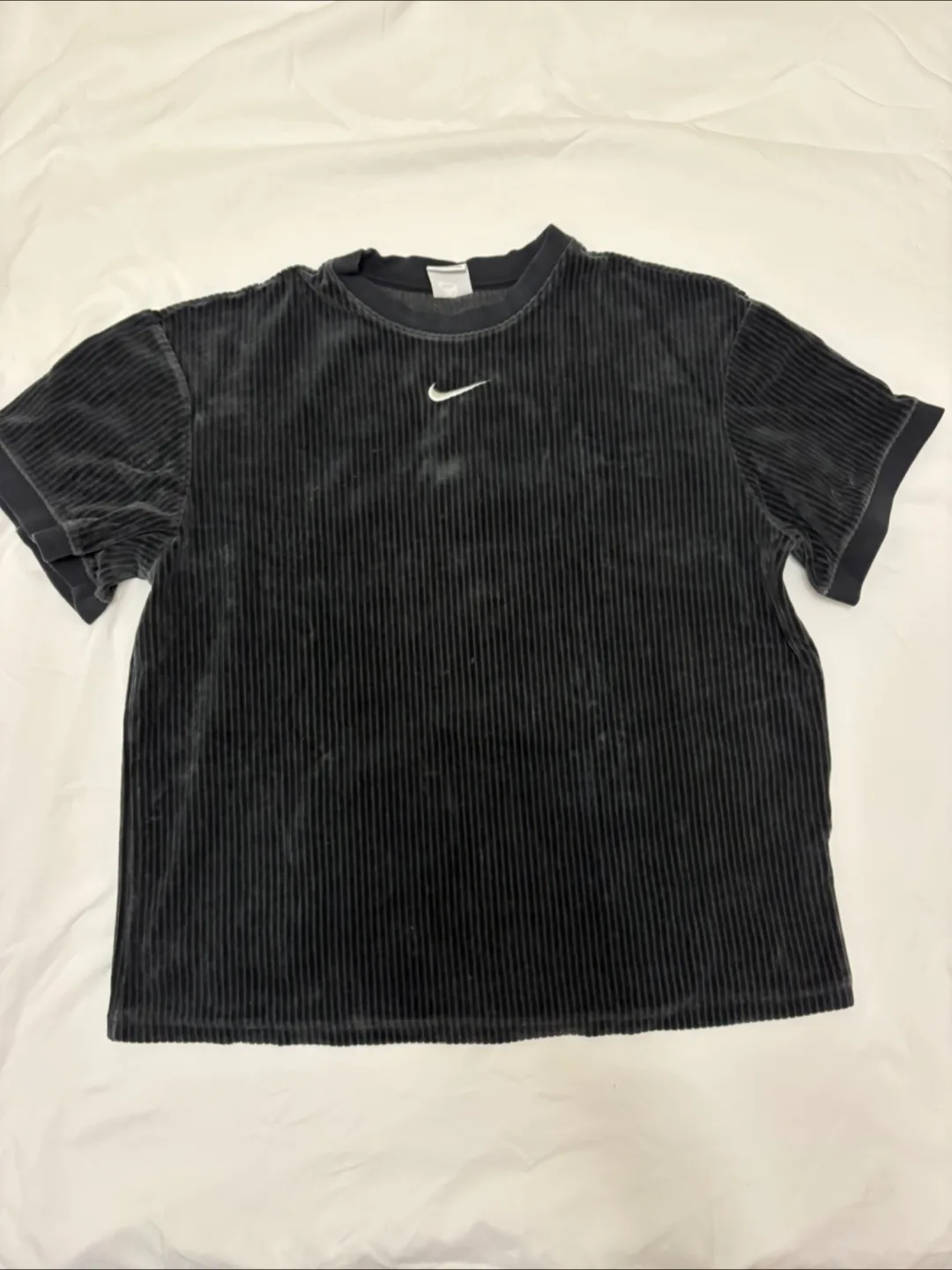 Nike Black Corduroy T-Shirt - Size XS image indicator(5)
