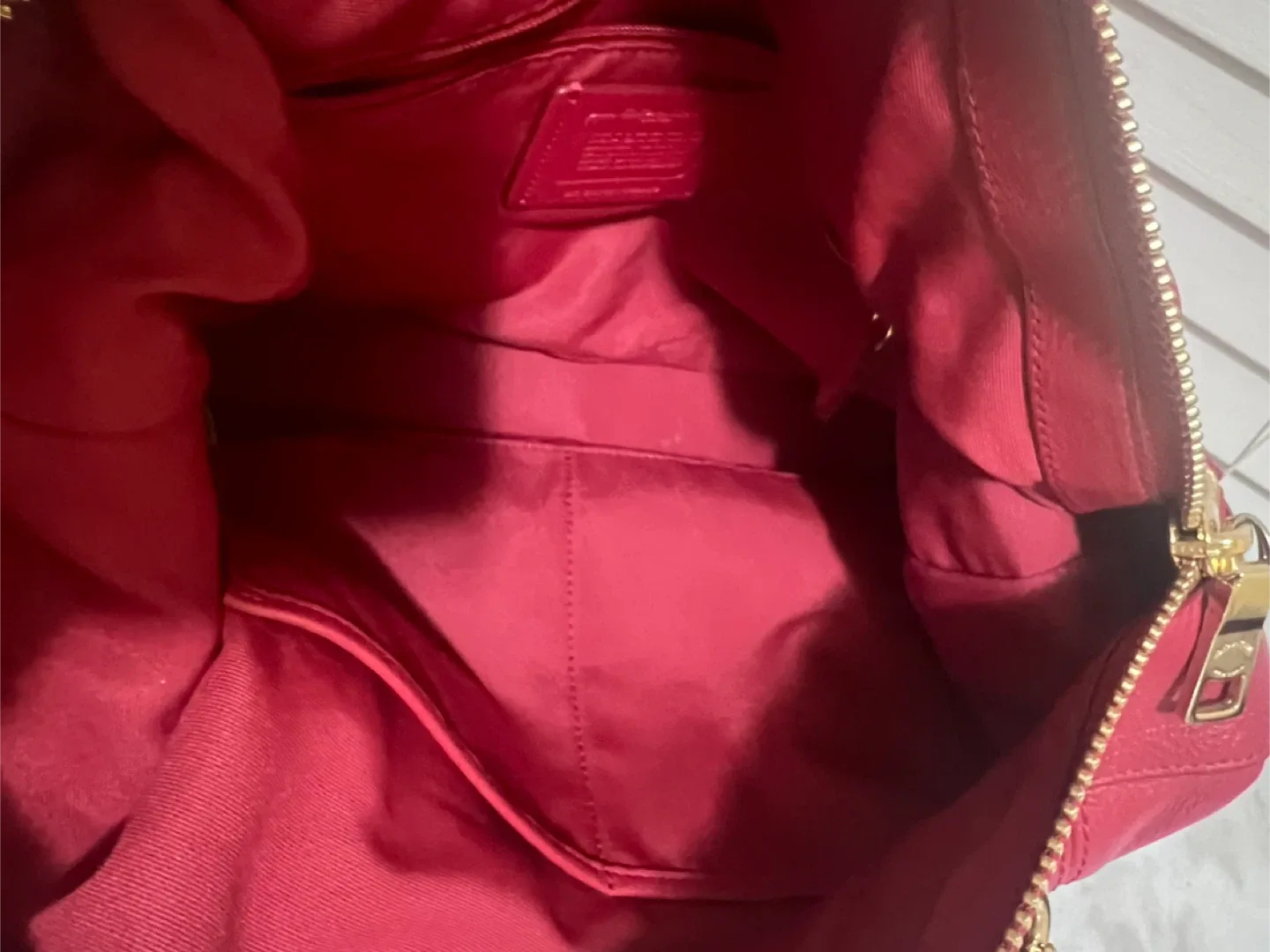 Coach Satchel Bag - Red Leather image indicator(5)