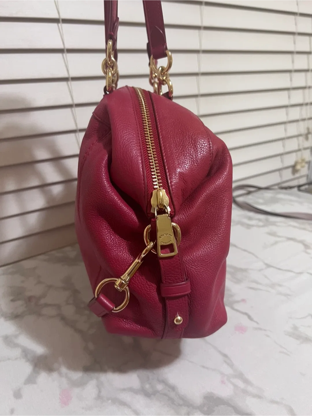 Coach Satchel Bag - Red Leather image indicator(4)
