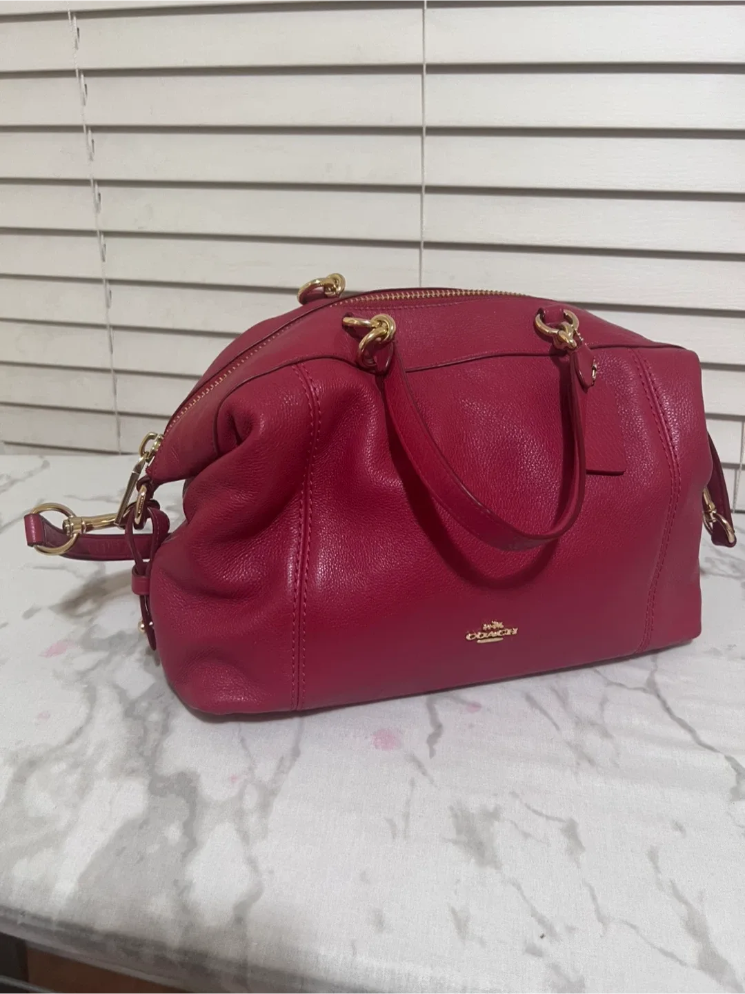 Coach Satchel Bag - Red Leather image indicator(2)