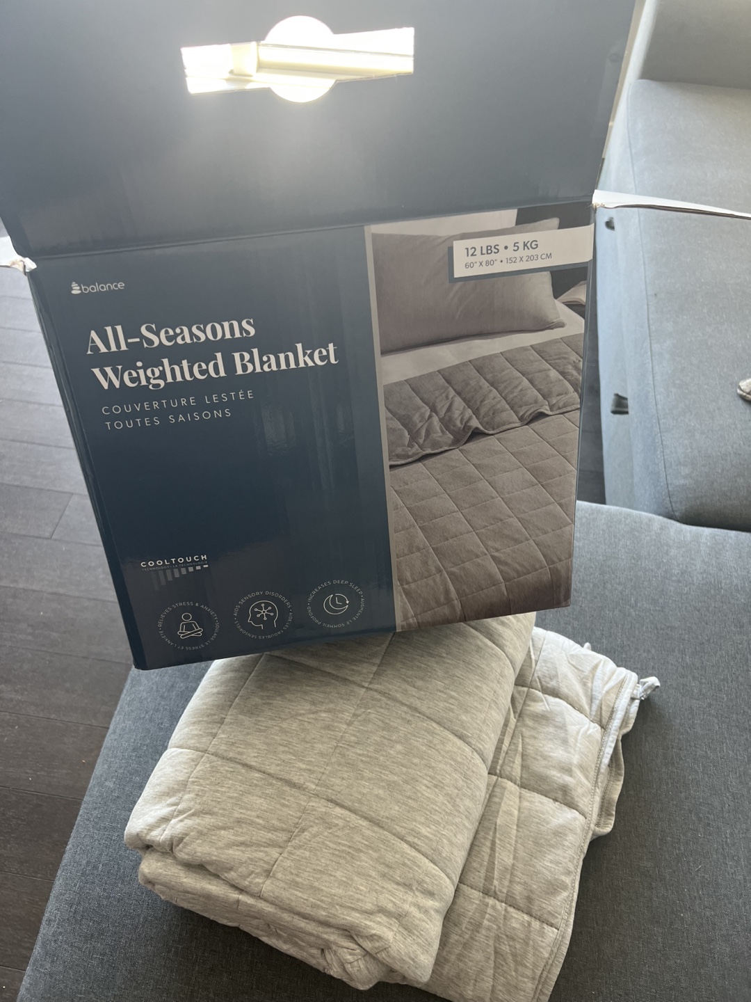 Balance All-Seasons Weighted Blanket 12lbs - photo 3