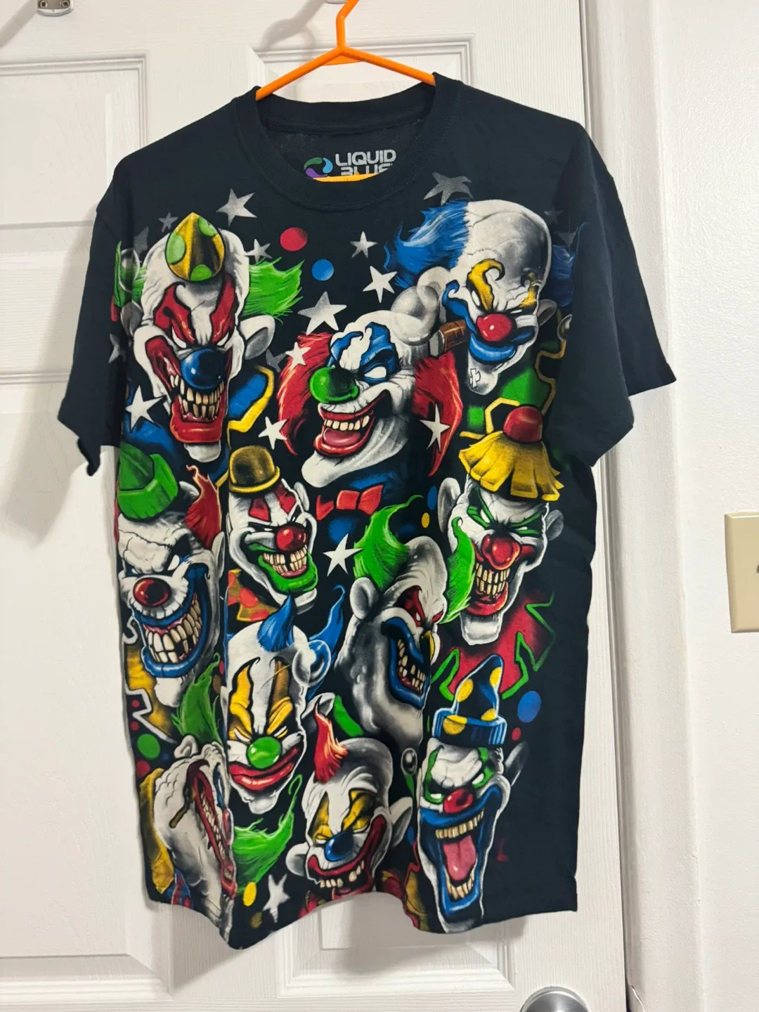 Liquid Blue Clown Graphic T-Shirt - Size L image indicator(6)