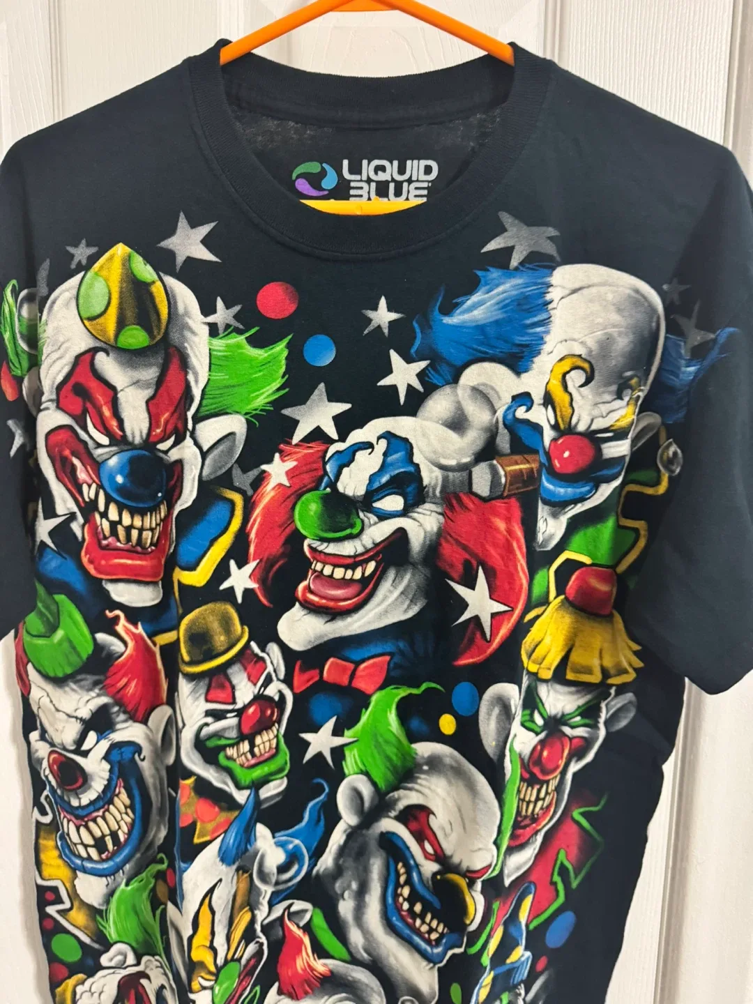 Liquid Blue Clown Graphic T-Shirt - Size L image indicator(2)