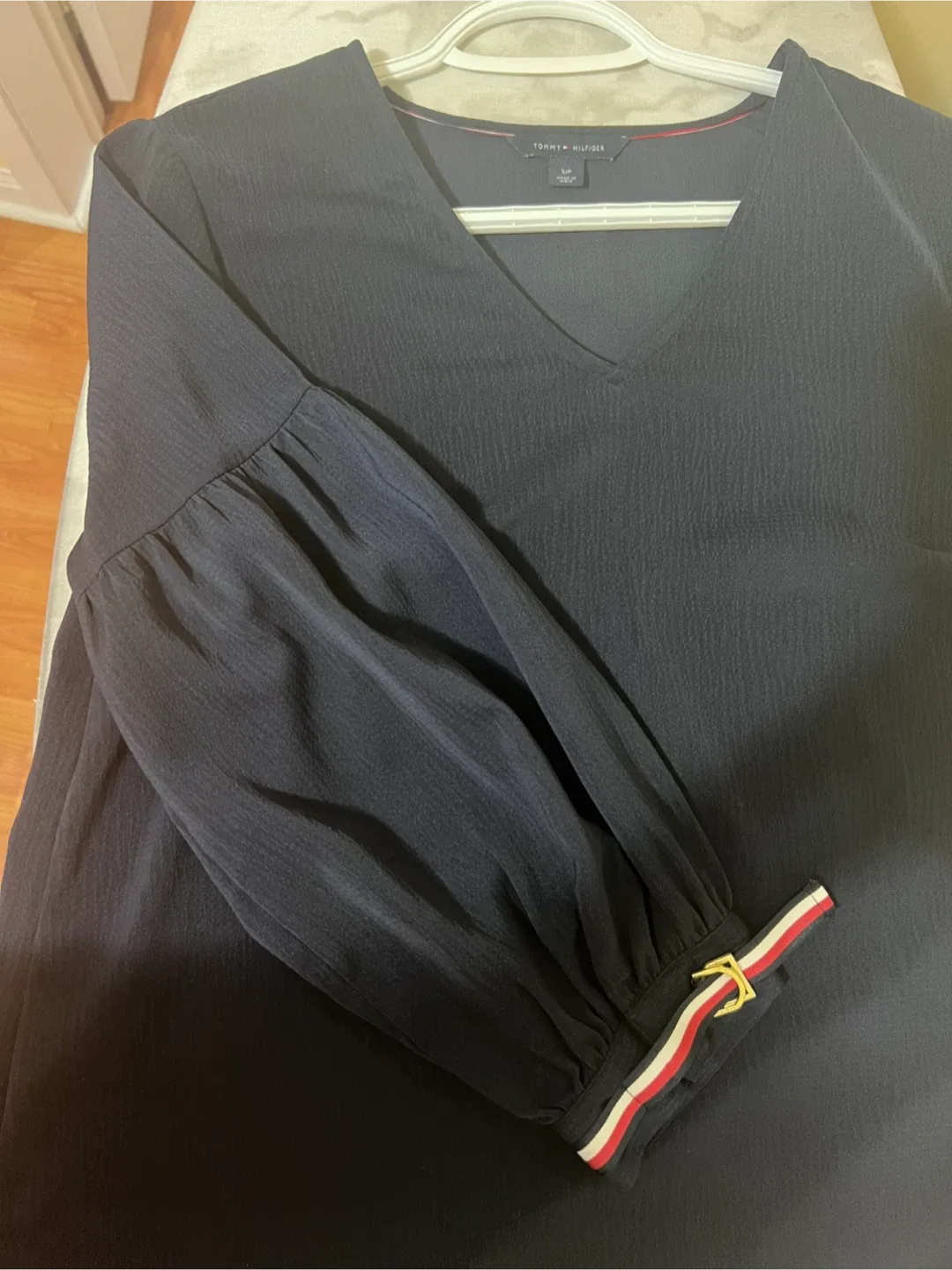 Tommy Hilfiger Navy Blouse - Size S image indicator(3)