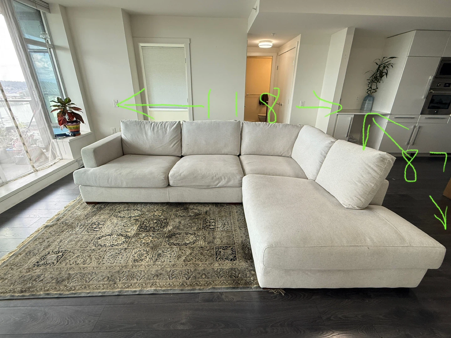 Beige Sectional Sofa-NEEDS TO BE GONE BY AUG 30 - photo 2